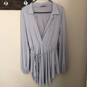 Women’s long sleeve body suit blouse 1XL